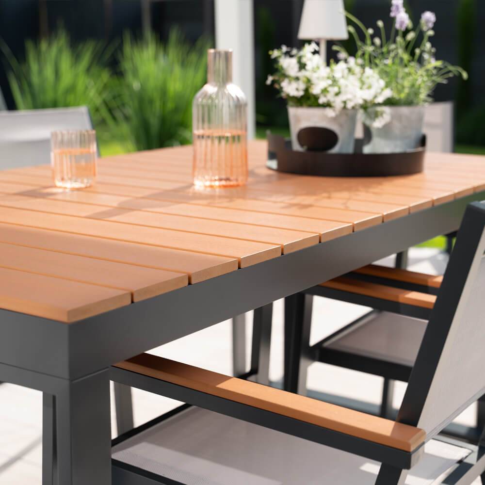Home Deluxe - HOME DELUXE Ensemble de jardin SIERA SEDIA en aluminium robuste | Meubles de jardin, salon de jardin, table de balcon, meubles de terrasse - Image 4