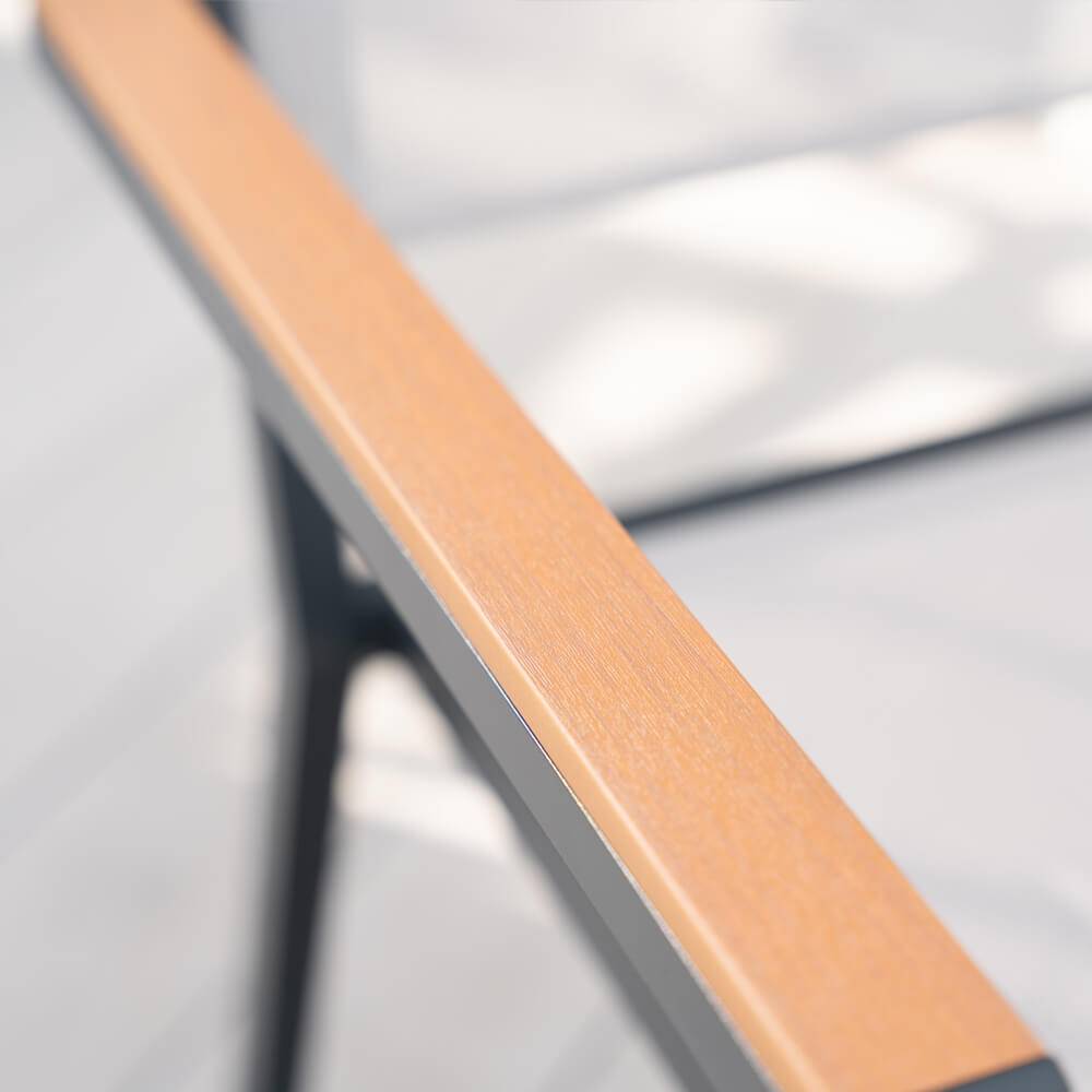 Home Deluxe - HOME DELUXE Ensemble de jardin SIERA SEDIA en aluminium robuste | Meubles de jardin, salon de jardin, table de balcon, meubles de terrasse - Image 9