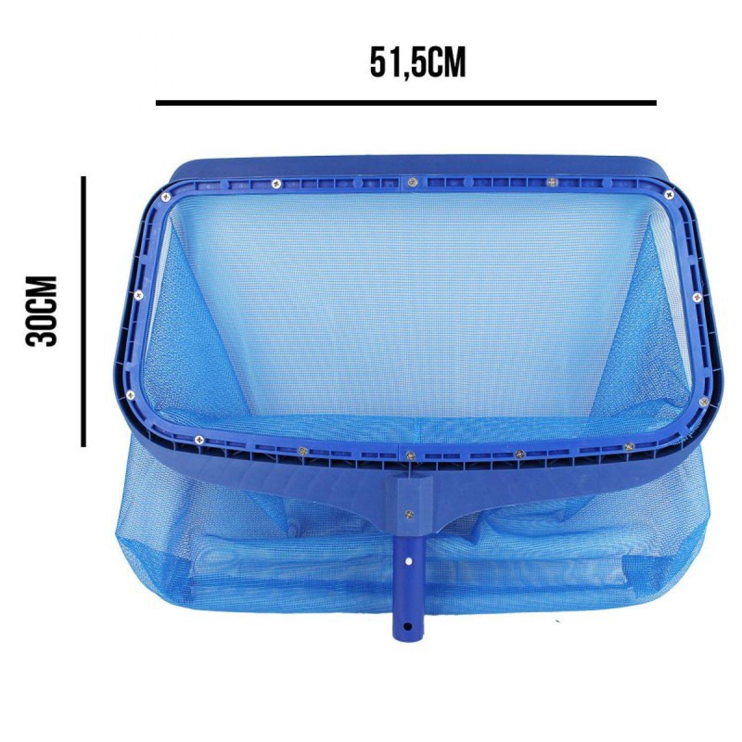 Linxor - Tête d'épuisette de fond premium bleu pour piscine adaptable sur manche standard ou télescopique - Linxor - Imagen 2