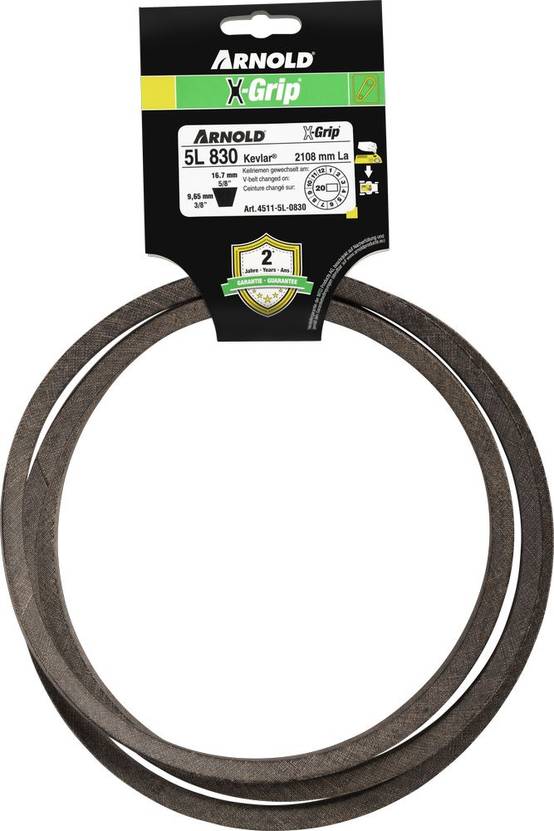 Arnold - Courroie trapézoïdale X-Grip V de type 5L830 Arnold - Imagen 1