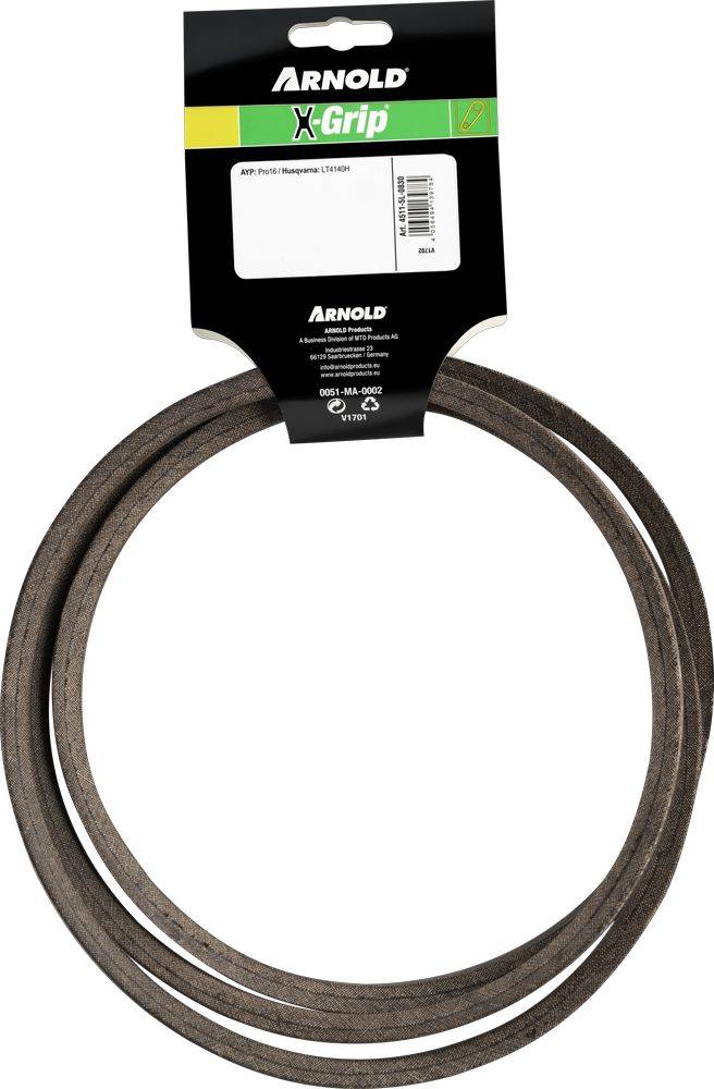 Arnold - Courroie trapézoïdale X-Grip V de type 5L830 Arnold - Imagen 4