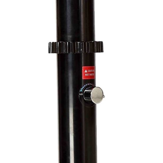 Douche solaire exterieure en PVC noir reservoir 18L hauteur 211 cm - Image 3