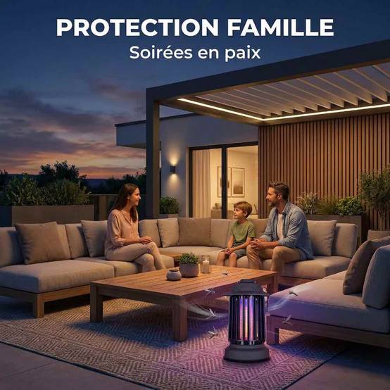 Lot de 2 pièges à moustique d'extérieur auto-nettoyant EZIlight® Mosquito Garden MG 10 Black - Image 2