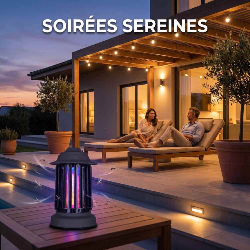 Lot de 2 pièges à moustique d'extérieur auto-nettoyant EZIlight® Mosquito Garden MG 10 Black - Image 3