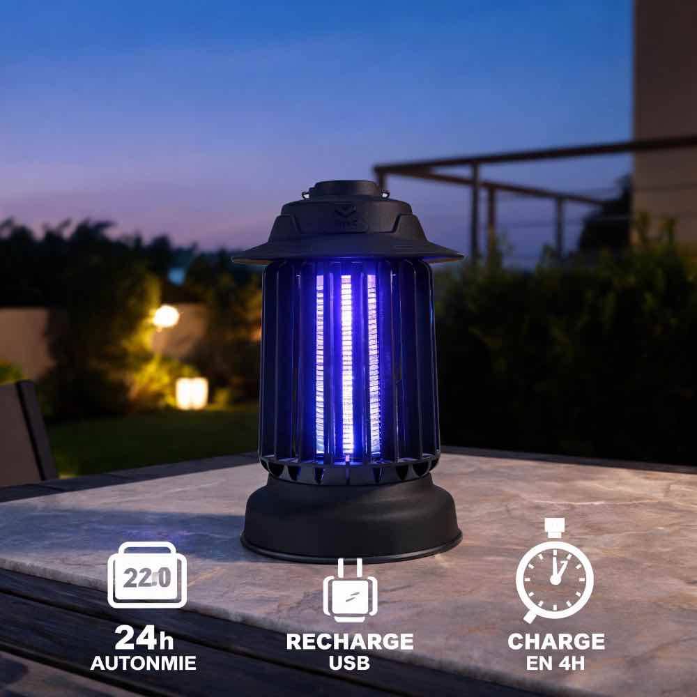 Lot de 2 pièges à moustique d'extérieur auto-nettoyant EZIlight® Mosquito Garden MG 10 Black - Image 5