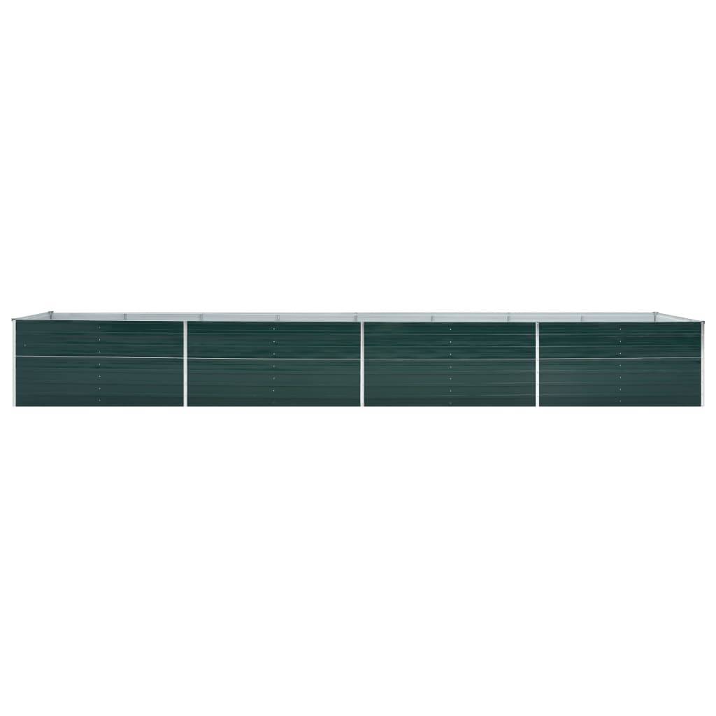 Helloshop26 - Jardinière lit surélevé plantes fleurs jardin acier galvanisé 600 x 80 x 45 cm vert - Imagen 2
