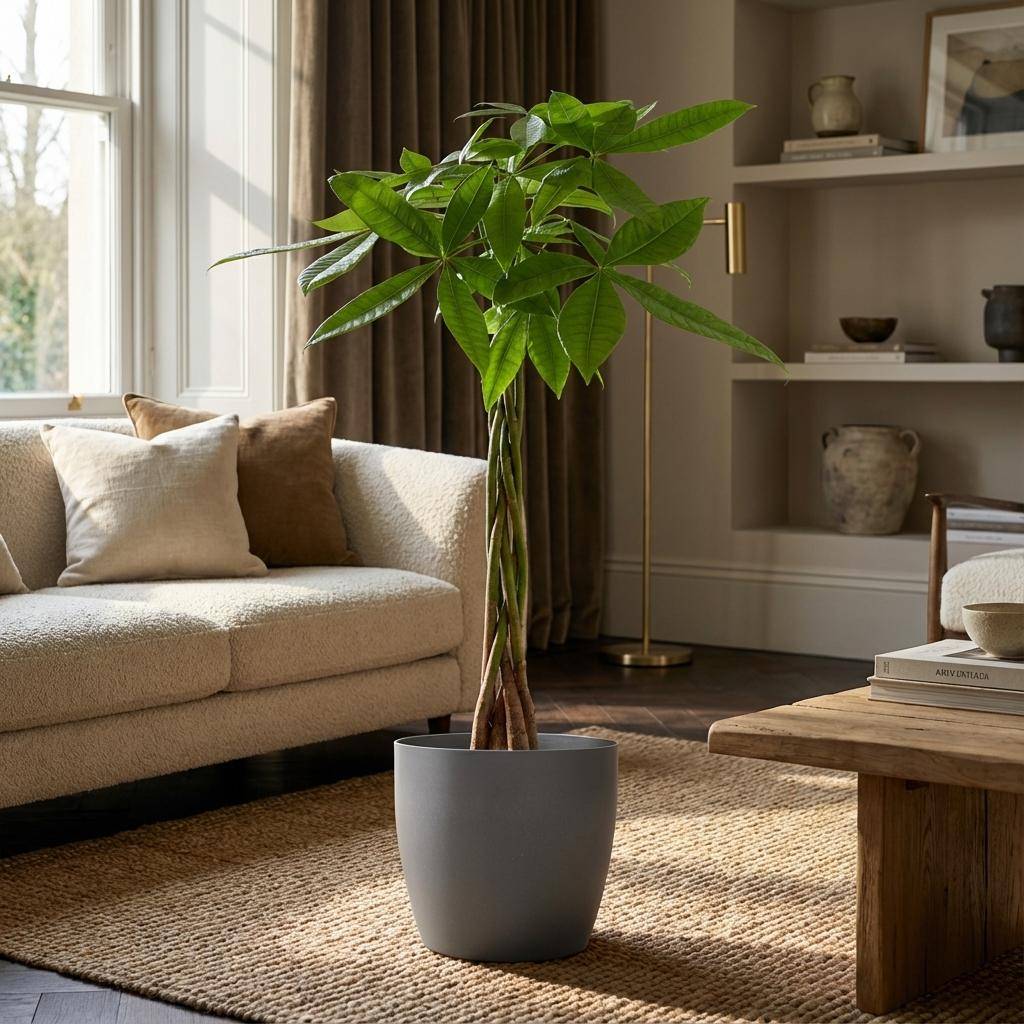 Pachira Aquatica - Pot de 21cm - Hauteur 80cm - Blanc - Plantes d'intérieur - Image 9