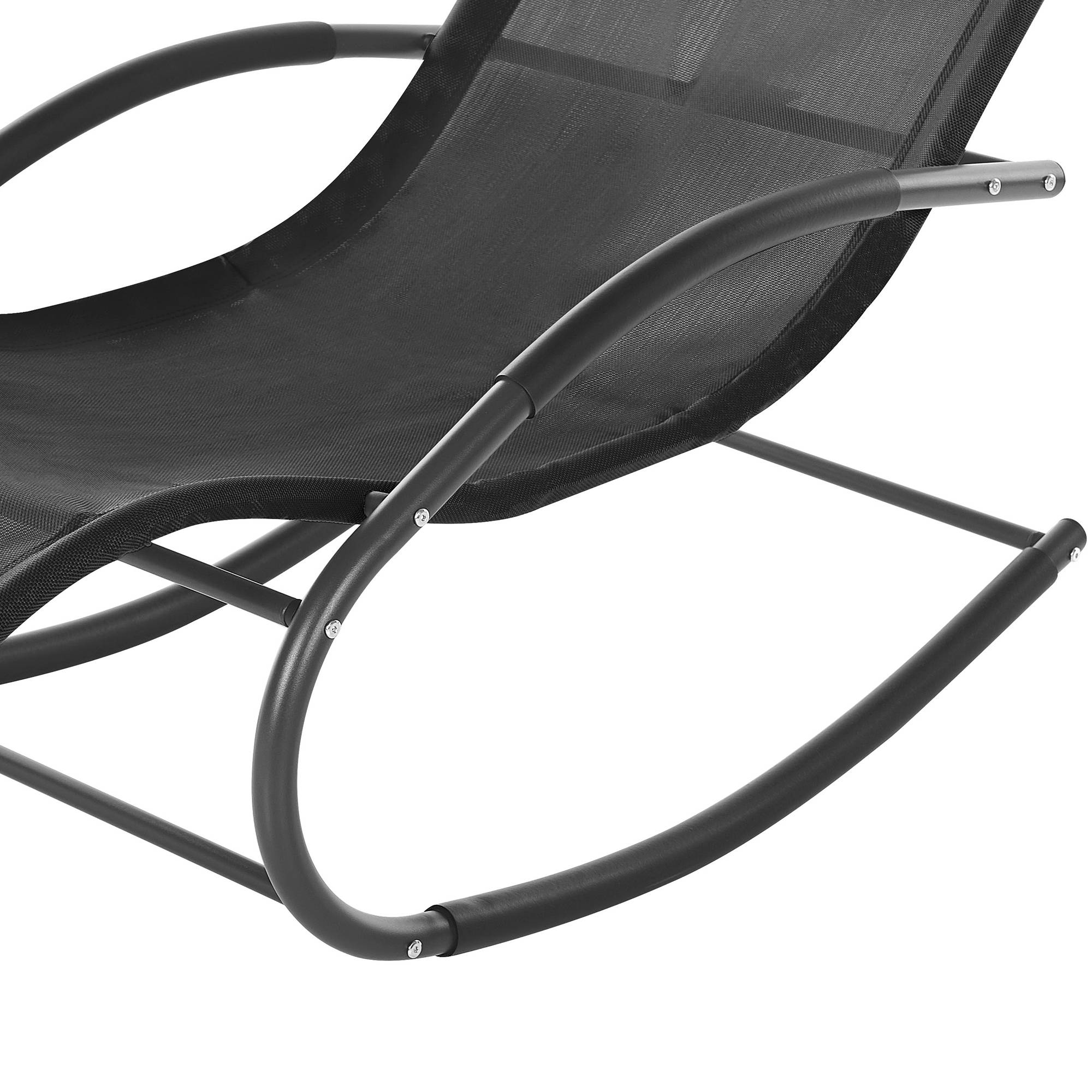 Beliani - Chaise longue Acier Noir CARANO II - Beliani - Imagen 7