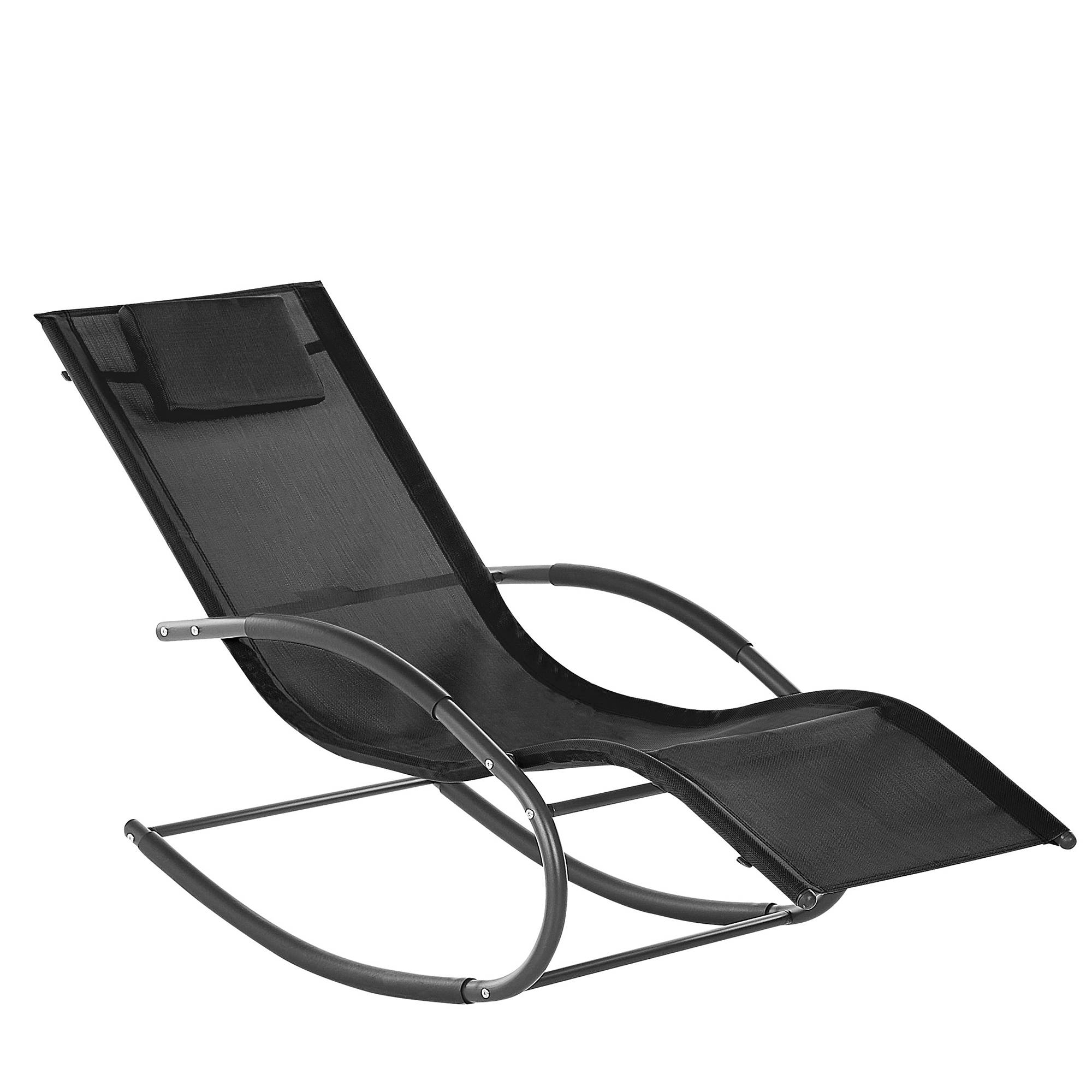 Beliani - Chaise longue Acier Noir CARANO II - Beliani - Imagen 2