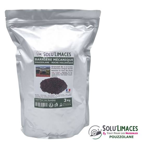 SOLU'LIMACES - POUZZOLANE 3 kg - Barrière Anti Limaces, Escargots et autres gasteropodes - Image 2