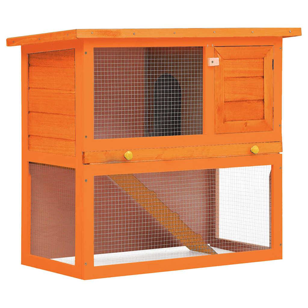 Vidaxl - Clapier d'extérieur Enclos pour petits animaux 1 porte Bois vidaXL 170158 - Imagen 1