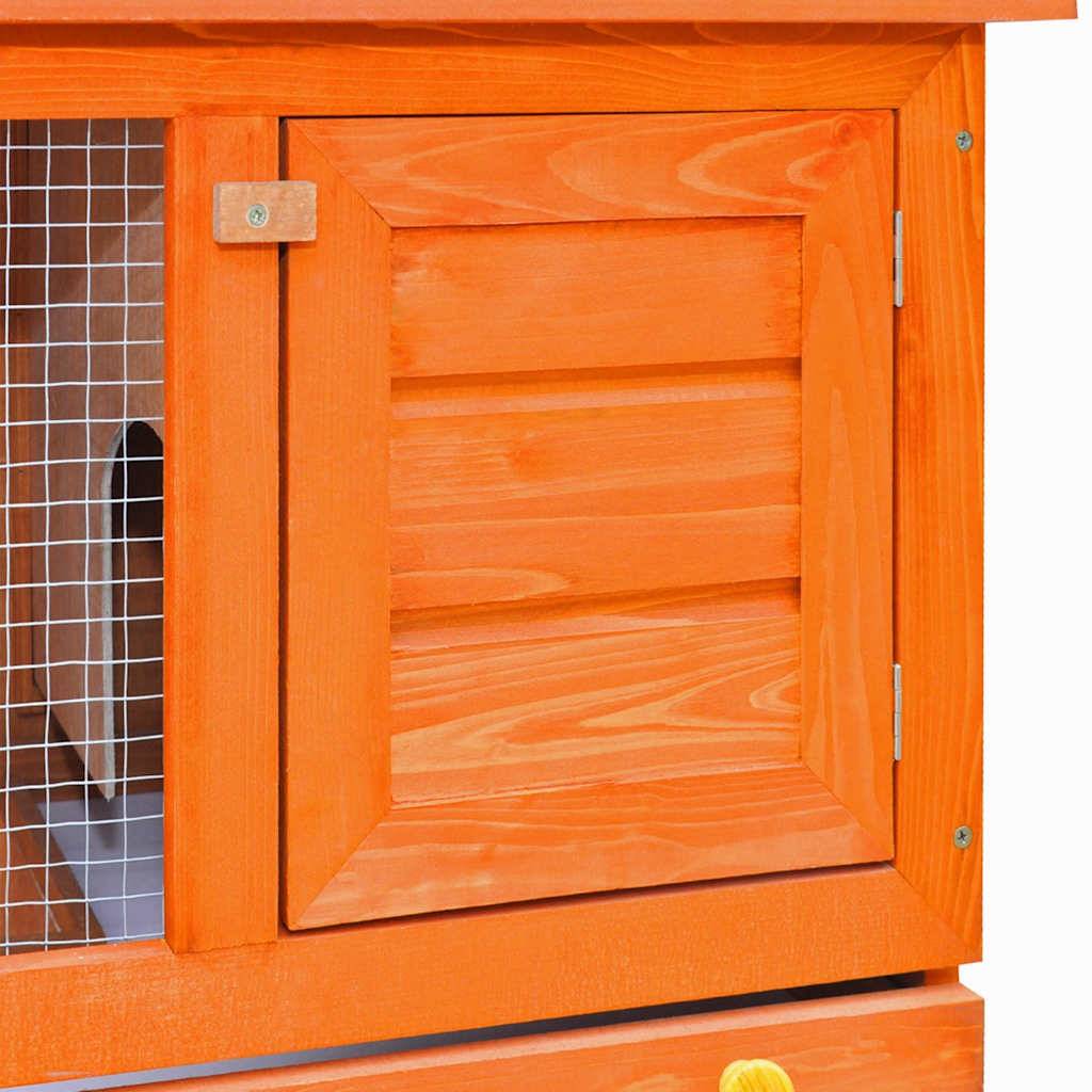 Vidaxl - Clapier d'extérieur Enclos pour petits animaux 1 porte Bois vidaXL 170158 - Imagen 5