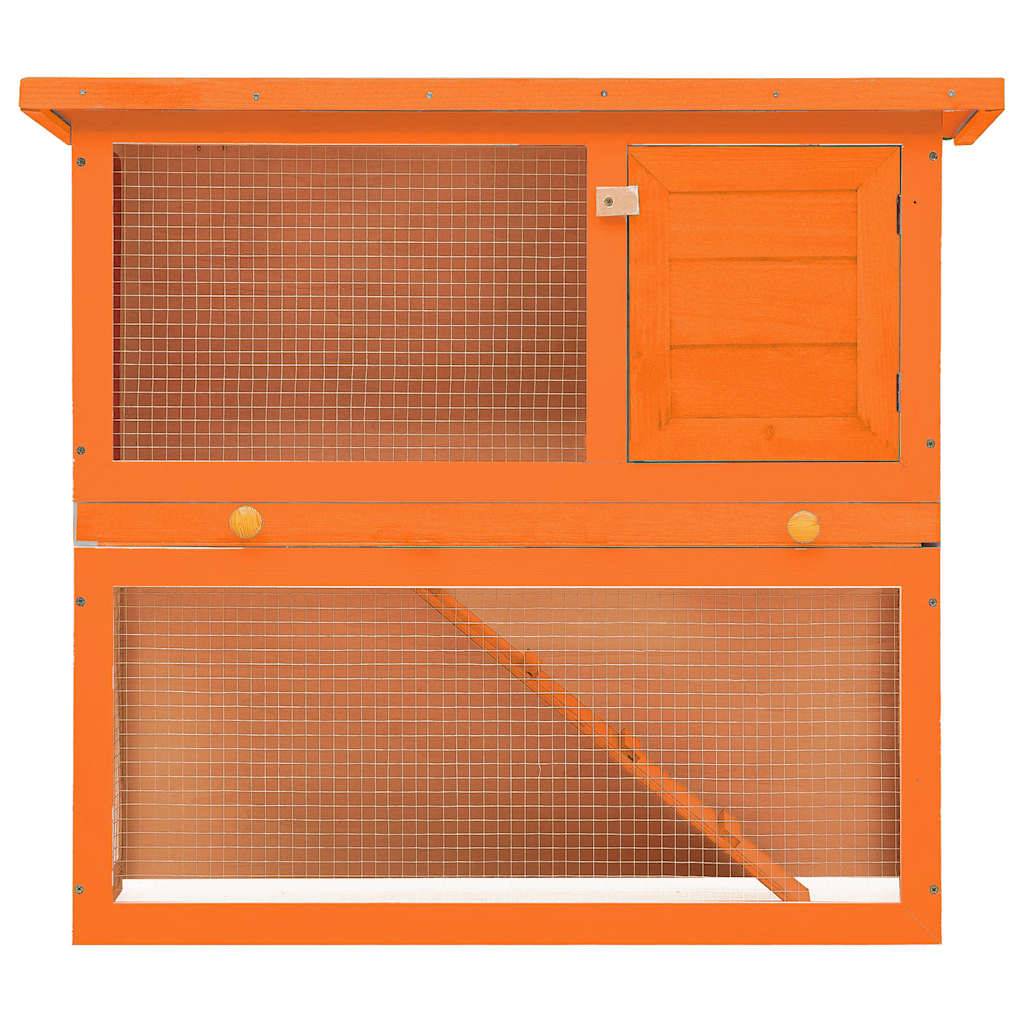 Vidaxl - Clapier d'extérieur Enclos pour petits animaux 1 porte Bois vidaXL 170158 - Imagen 9