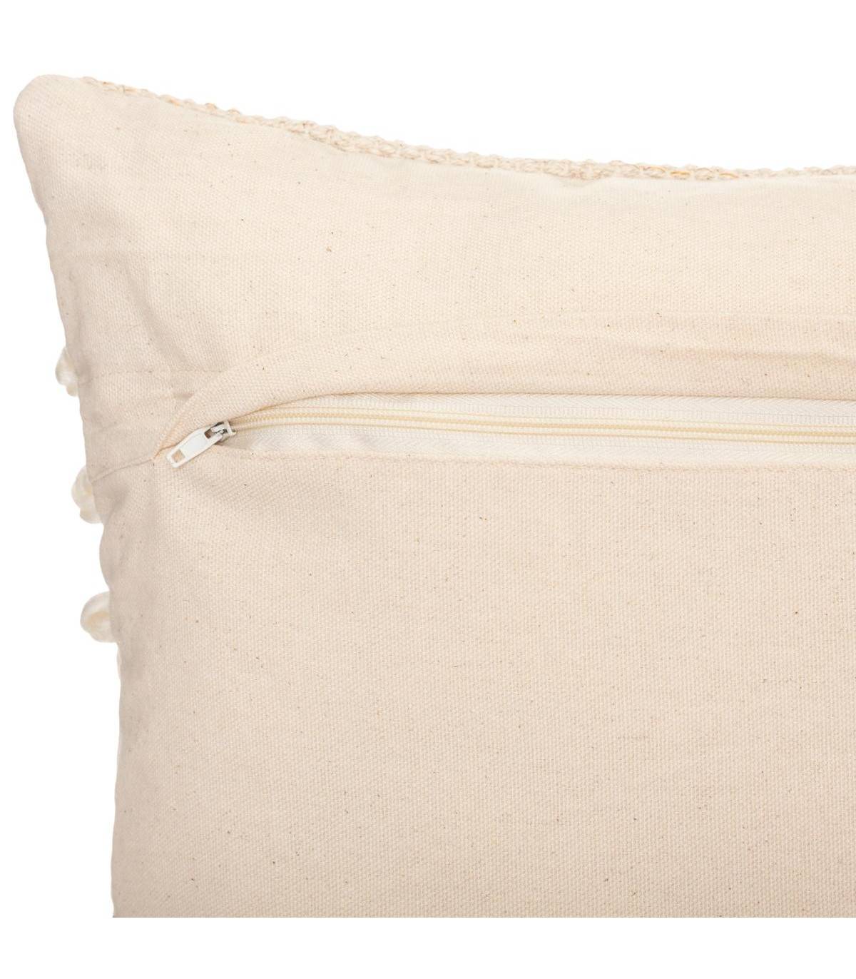Coussin déhoussable Jacquard sable 30 x 50 cm - Imagen 4