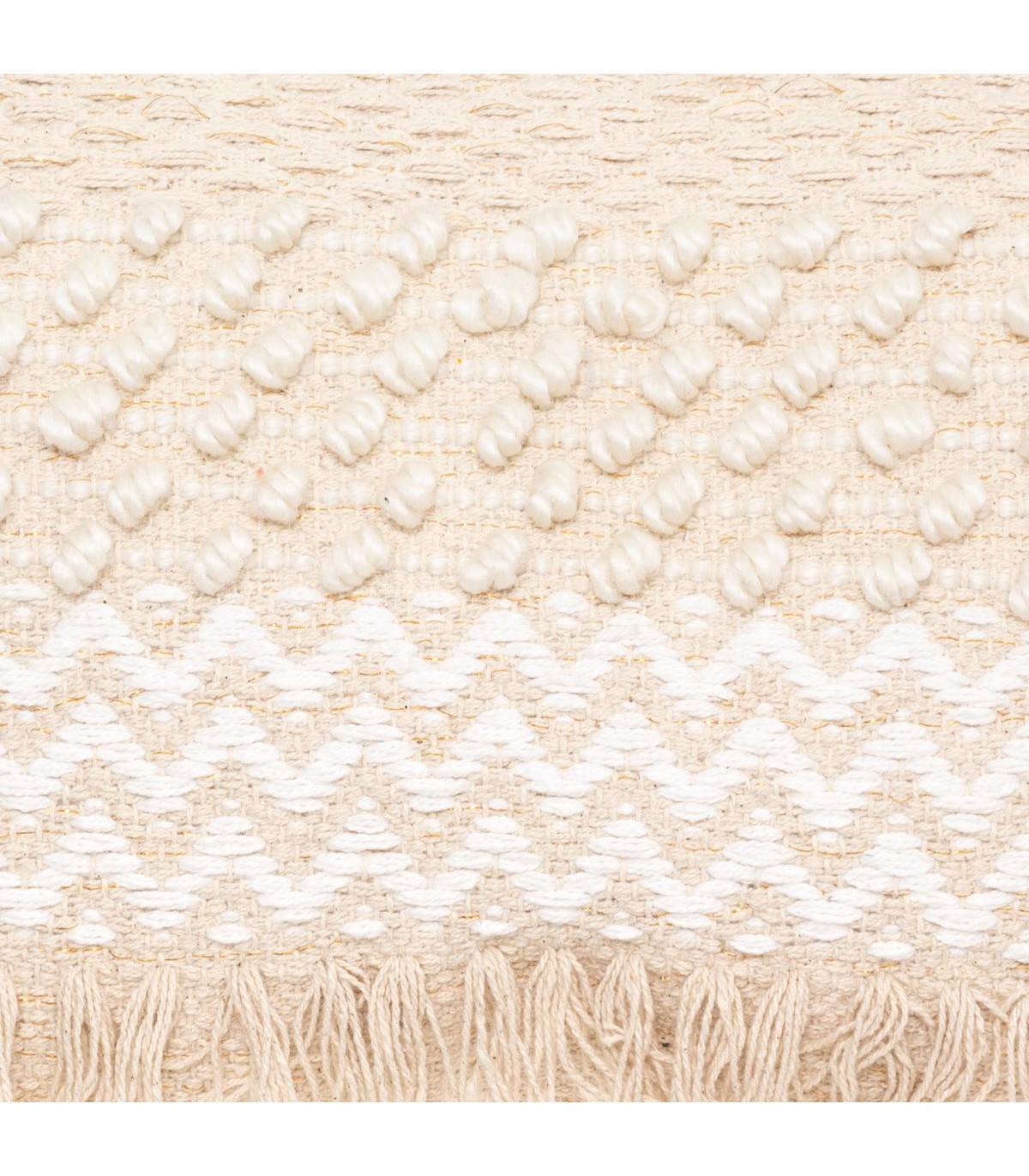 Coussin déhoussable Jacquard sable 30 x 50 cm - Imagen 2