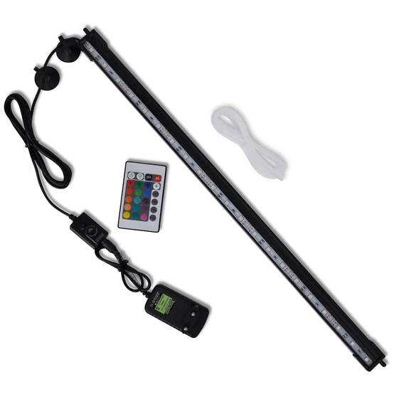 Rampe LED Aquarium Submersible Effet Bulles et Éclairage d'Ambiance RGB 56,5 cm - ComfortXL Outdoor Living - Image 1