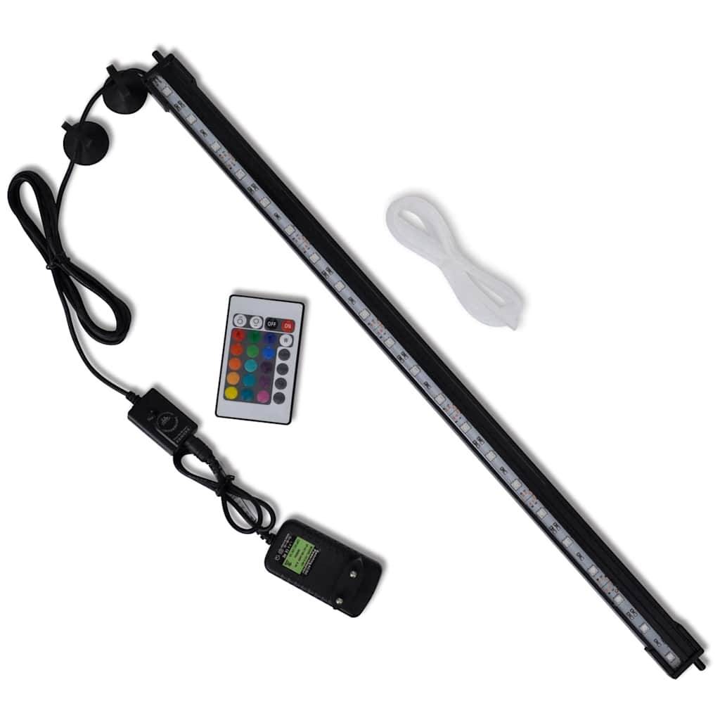 Rampe LED Aquarium Submersible Effet Bulles et Éclairage d'Ambiance RGB 56,5 cm - ComfortXL Outdoor Living - Image 1