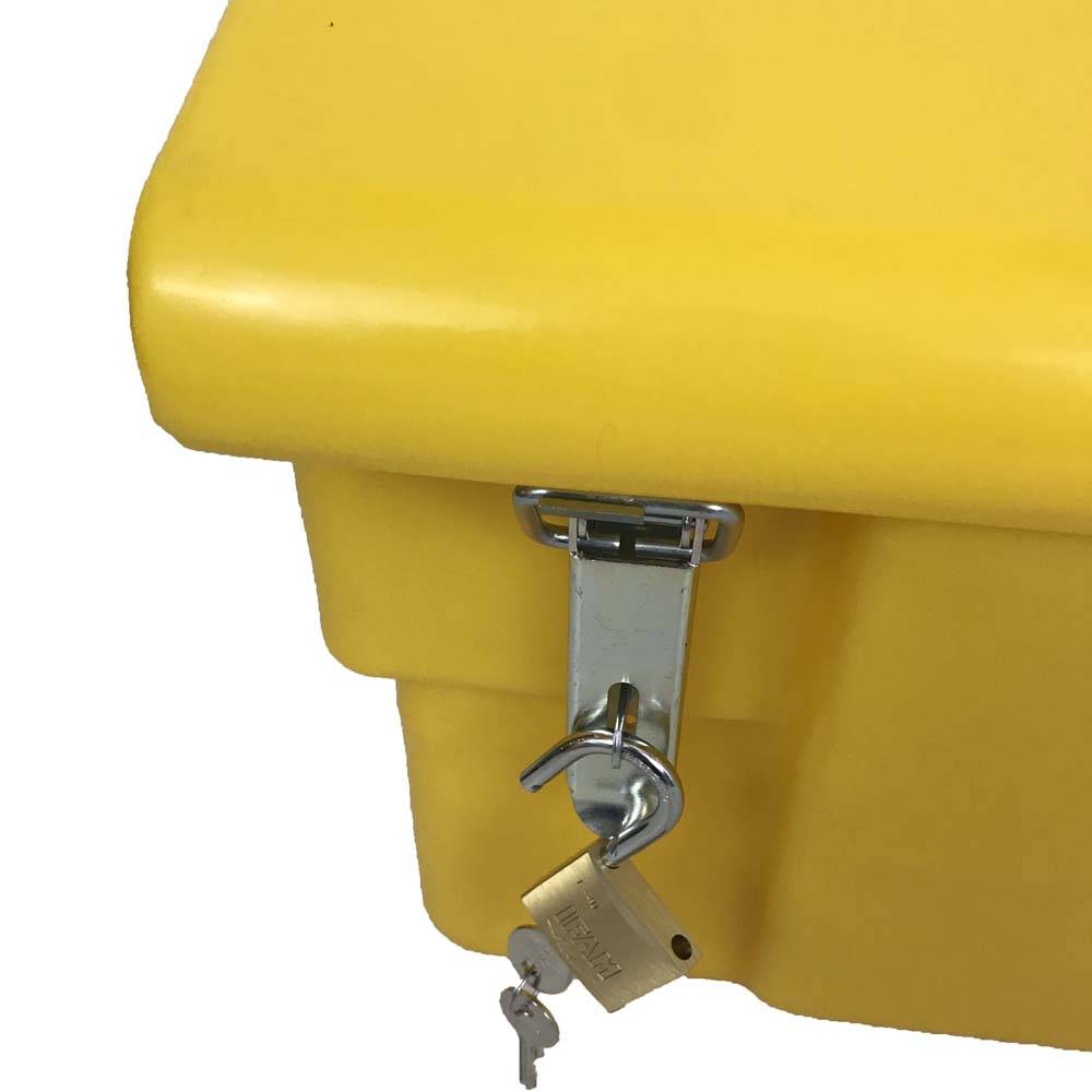 Coffre de jardin 100l avec grenouillères et cadenas- plast'up rotomoulage - Imagen 3