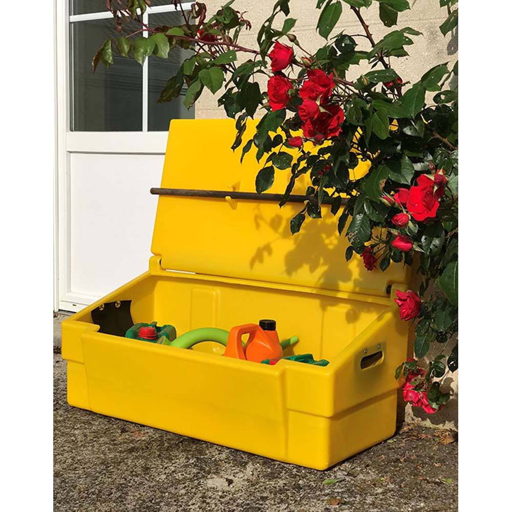 Coffre de jardin 100l avec grenouillères et cadenas- plast'up rotomoulage - Imagen 2
