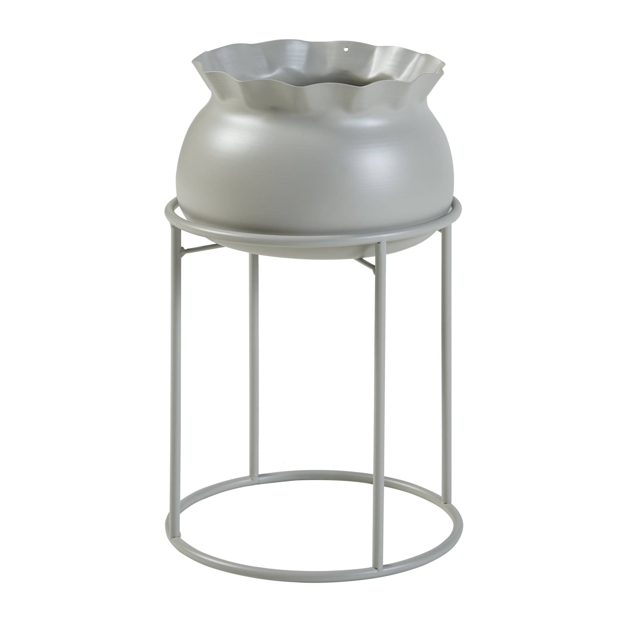 Porte-plantes style intemportel support 38 x 24 cm beige - Image 1