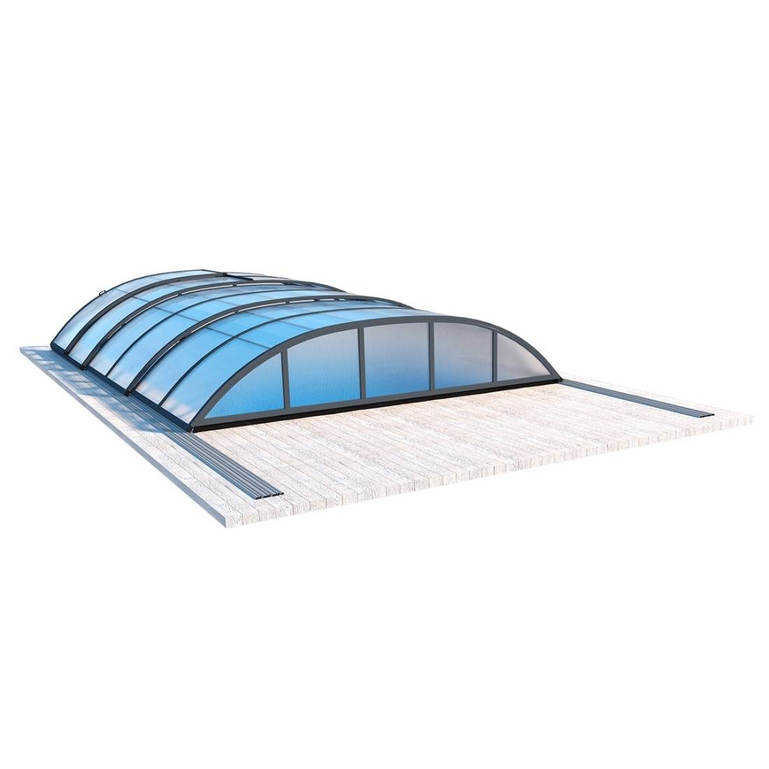 Altanka - Abri de piscine Horizon - 6.1x2.38 m - polycarbonate alvéolaire 8 mm - pour piscine BAS7306 - ECO306 - ALTANKA - Imagen 3