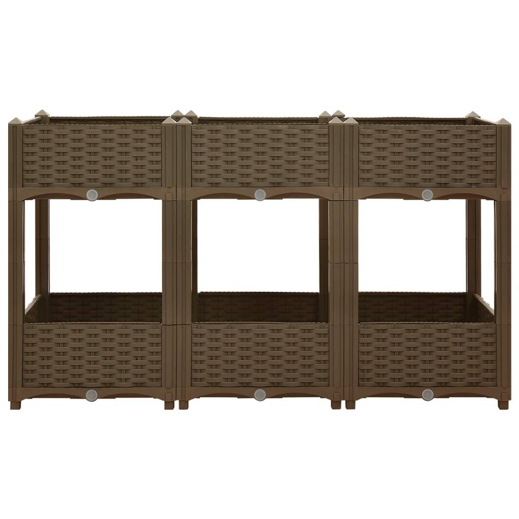 Helloshop26 - Jardinière lit surélevé plantes fleurs jardin 120 x 40 x 71 cm polypropylène - Imagen 2