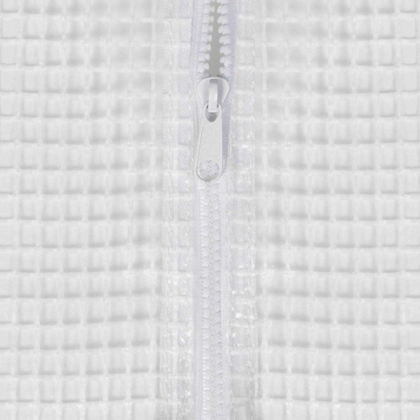 IDMARKET - Serre de jardin tunnel 6m² 3 x 2 x 2 m acier galvanisé + bâche anti-UV avec porte et fenêtres ROMA blanche - Image 8