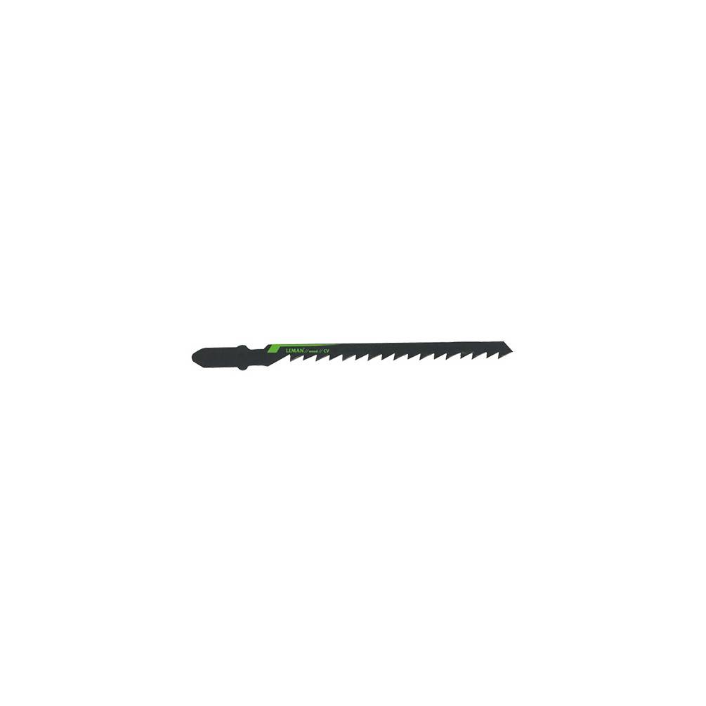 5 lames de scie sauteuse CV - Lu. 75 mm pas 4 mm - chantournage pour bois - LEMAN - 7012.05 - Imagen 1