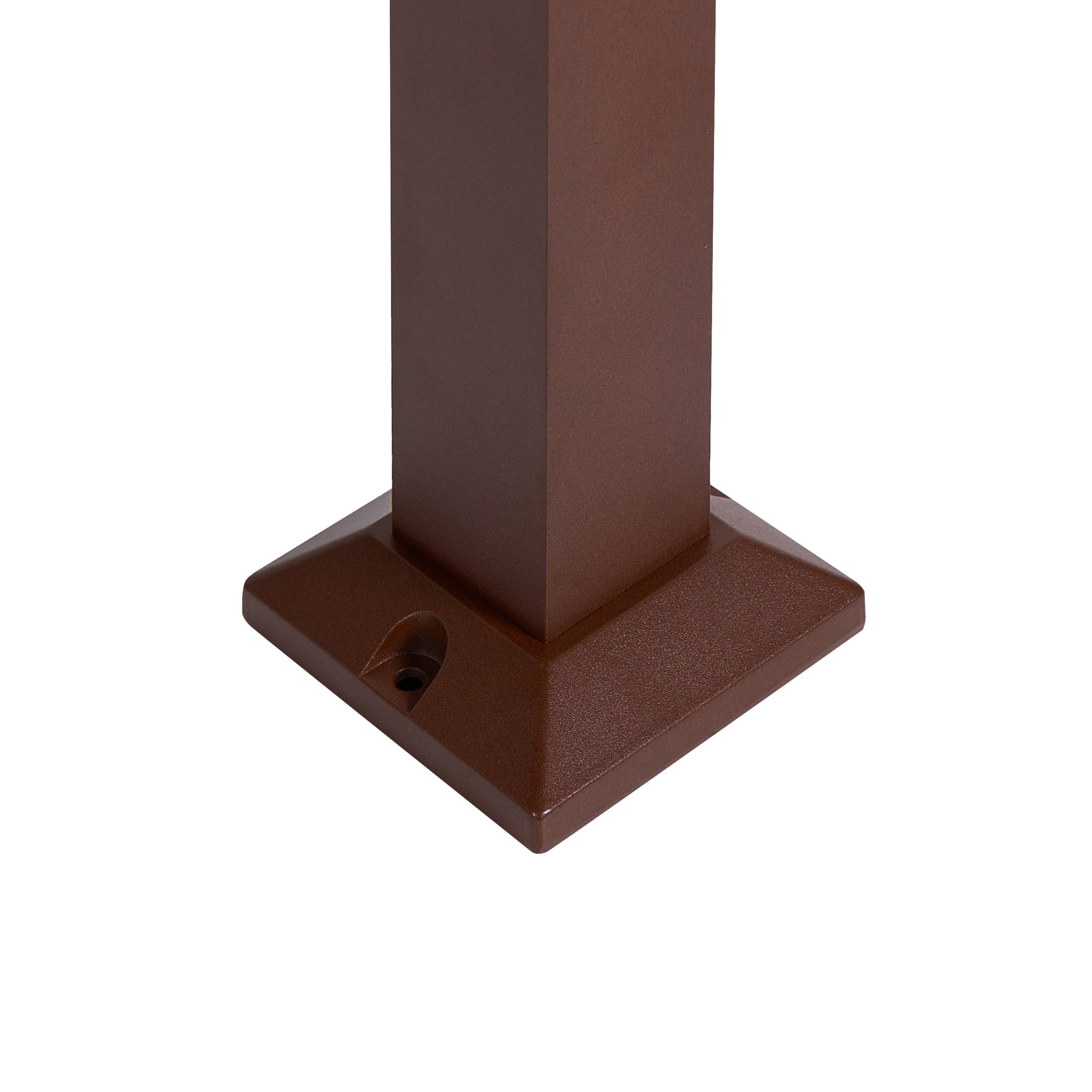 Beliani - Borne Lumineuse Aluminium Marron ANOIA - 10x16x60- Beliani - Image 8