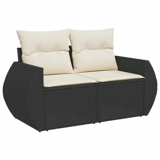 ComfortXL - Salon de Jardin Modulable 7 Places Résine Tressée et Bois d'Acacia 8 pcs avec Table Noir – ComfortXL Outdoor Living - Image 6