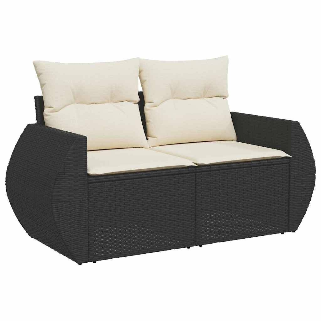 ComfortXL - Salon de Jardin Modulable 7 Places Résine Tressée et Bois d'Acacia 8 pcs avec Table Noir – ComfortXL Outdoor Living - Image 6