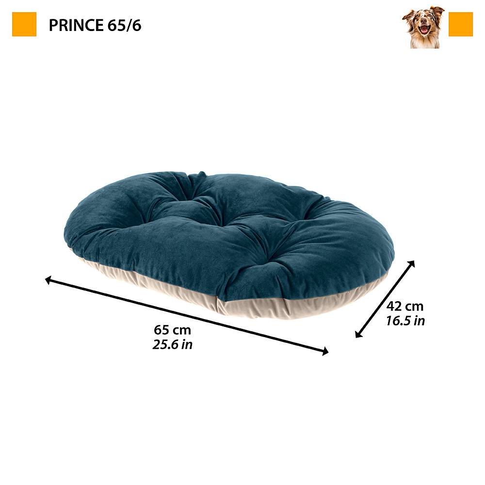 Ferplast - Ferplast coussin pour chiens et chats PRINCE 65/6, petit lit rembourré pour animaux, double-face, 65x42 cm, rose - Imagen 2