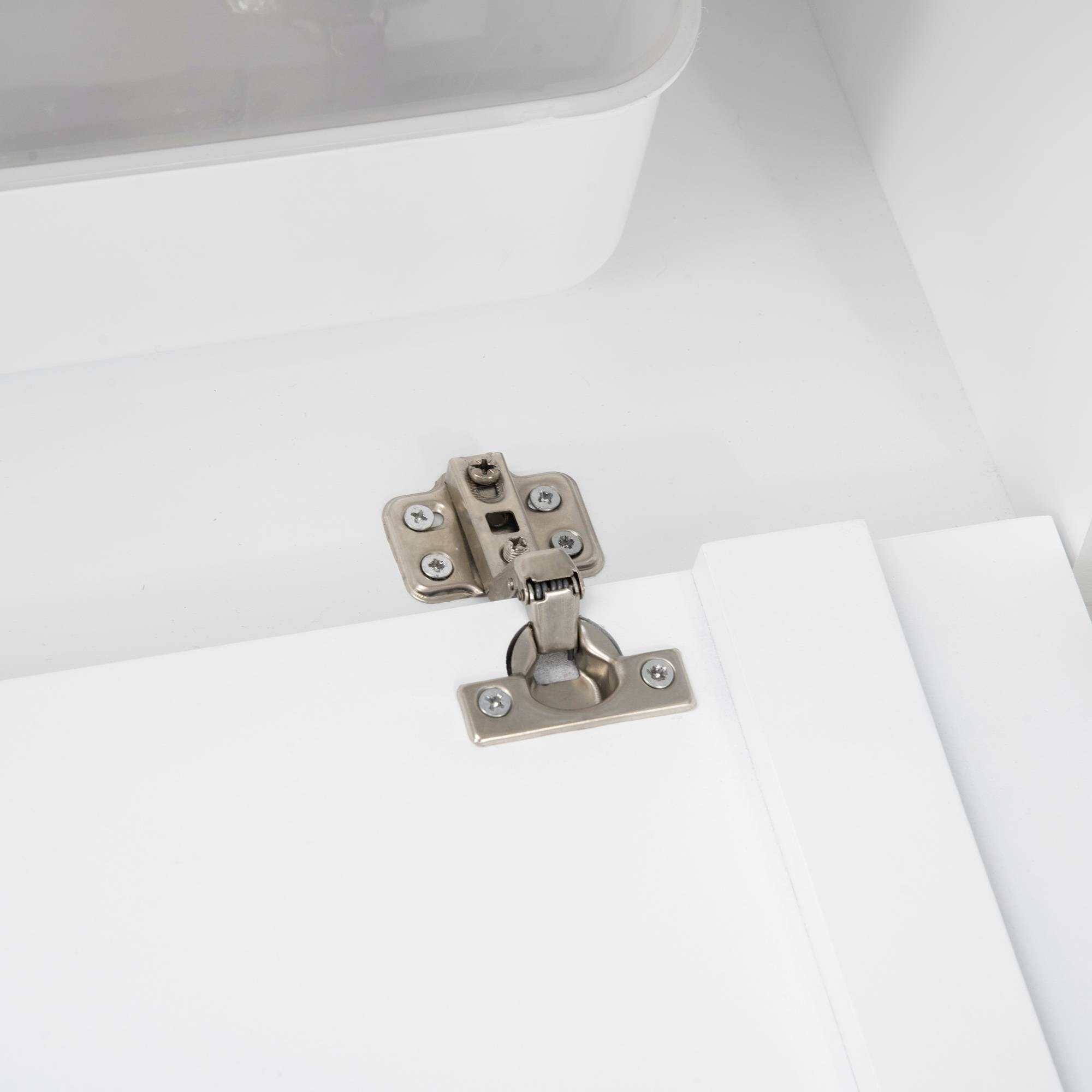 Sans Marque - Meuble pour chat à 2 étagères, design 2 en 1, porte magnétique, blanc - Image 10