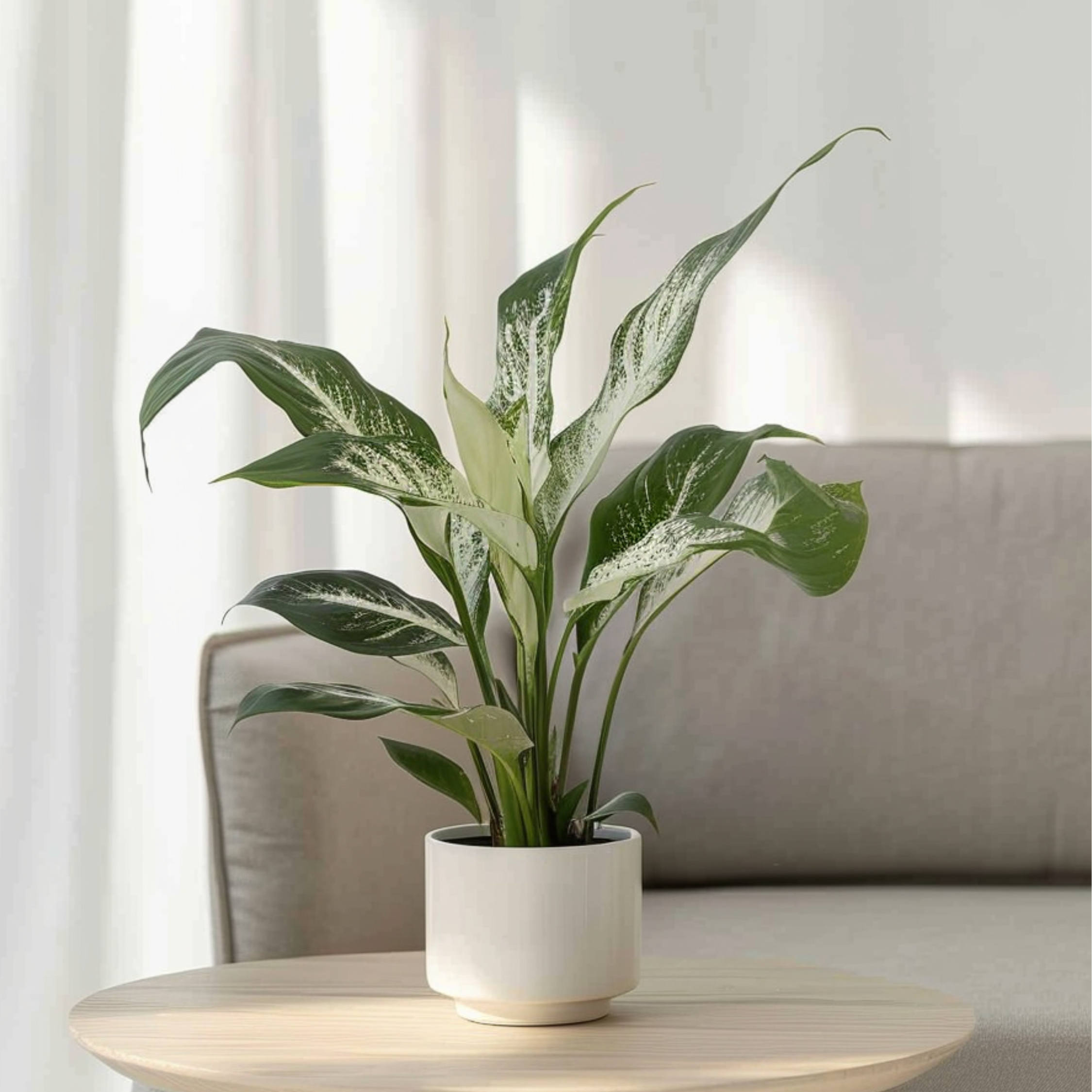 Plant In A Box - Fleur de lune - Spathiphyllum 'Diamond' - Hauteur 40-50cm - ⌀12cm - Image 2