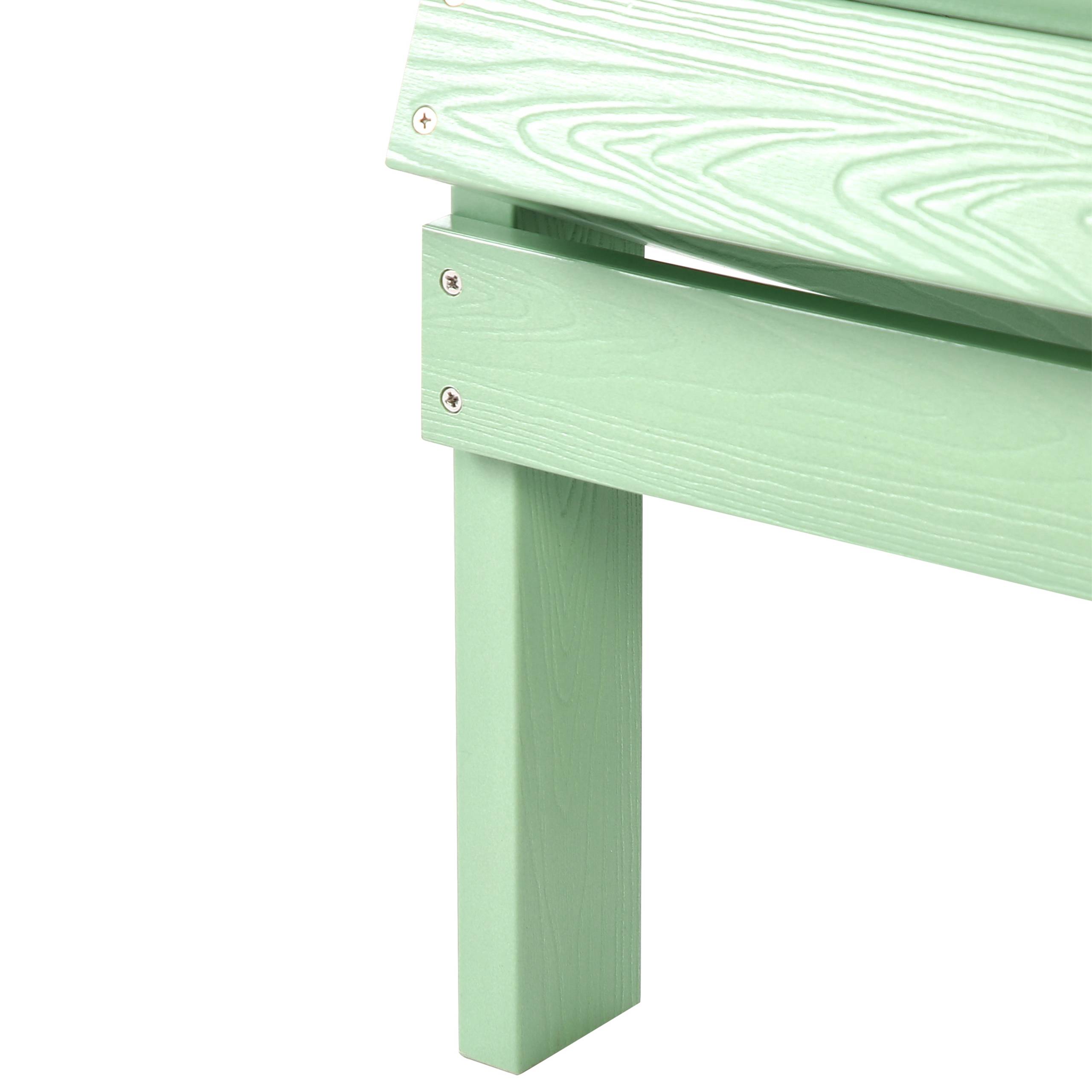 Beliani - Chaise de jardin Bois synthétique Vert clair ADIRONDACK - Beliani - Imagen 7