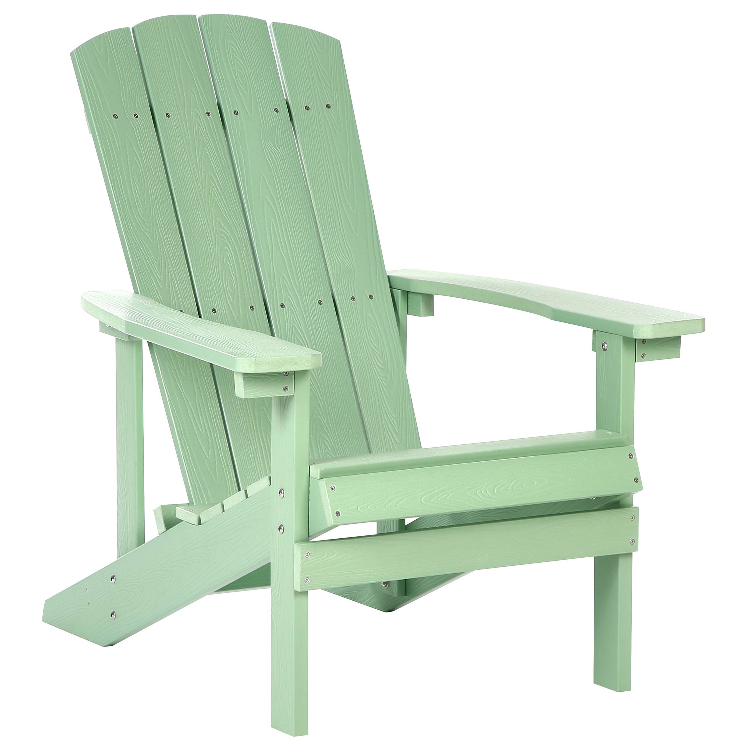 Beliani - Chaise de jardin Bois synthétique Vert clair ADIRONDACK - Beliani - Imagen 2