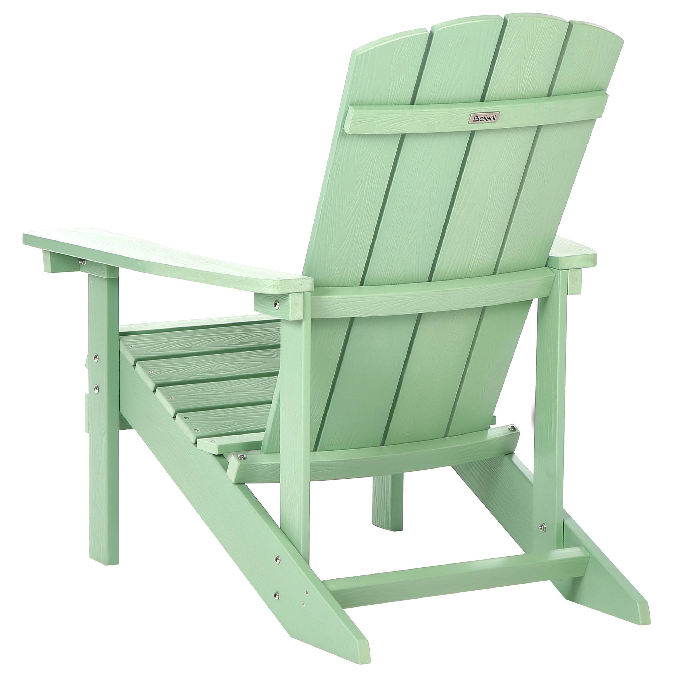 Beliani - Chaise de jardin Bois synthétique Vert clair ADIRONDACK - Beliani - Imagen 5