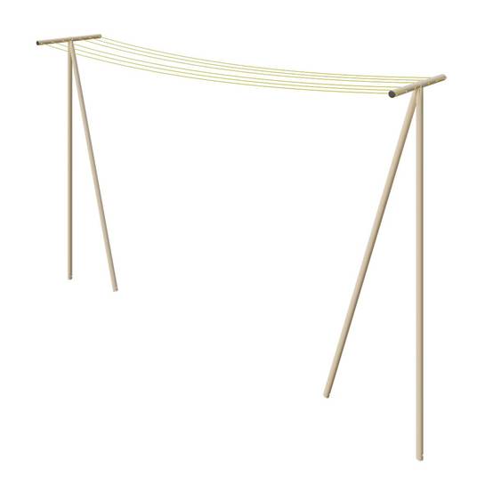 Trigano Jardin - Etendoir à linge extérieur Trigano Windy Ivoire - 60m de fil - Image 2