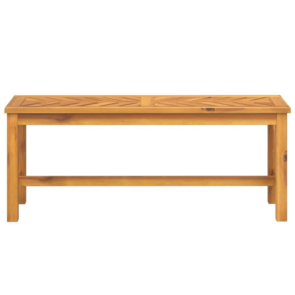 Maison Chic - Banc de jardin - Banc d'extérieur - Banquette 110 cm bois massif d'acacia - Imagen 3
