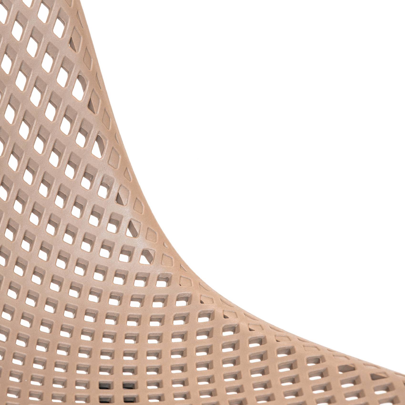 Lot de 2 chaises exterieur en résine tressée - JARDILINE - Aluminium/Résine - Beige - Imagen 4