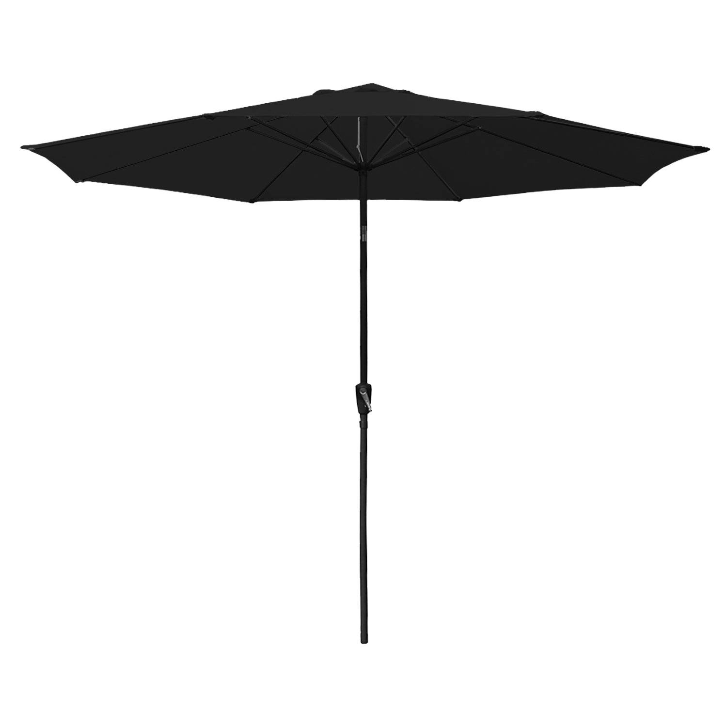 Happy Garden - Parasol droit HAPUNA rond 3,30m de diamètre noir - HAPPY GARDEN - Imagen 1