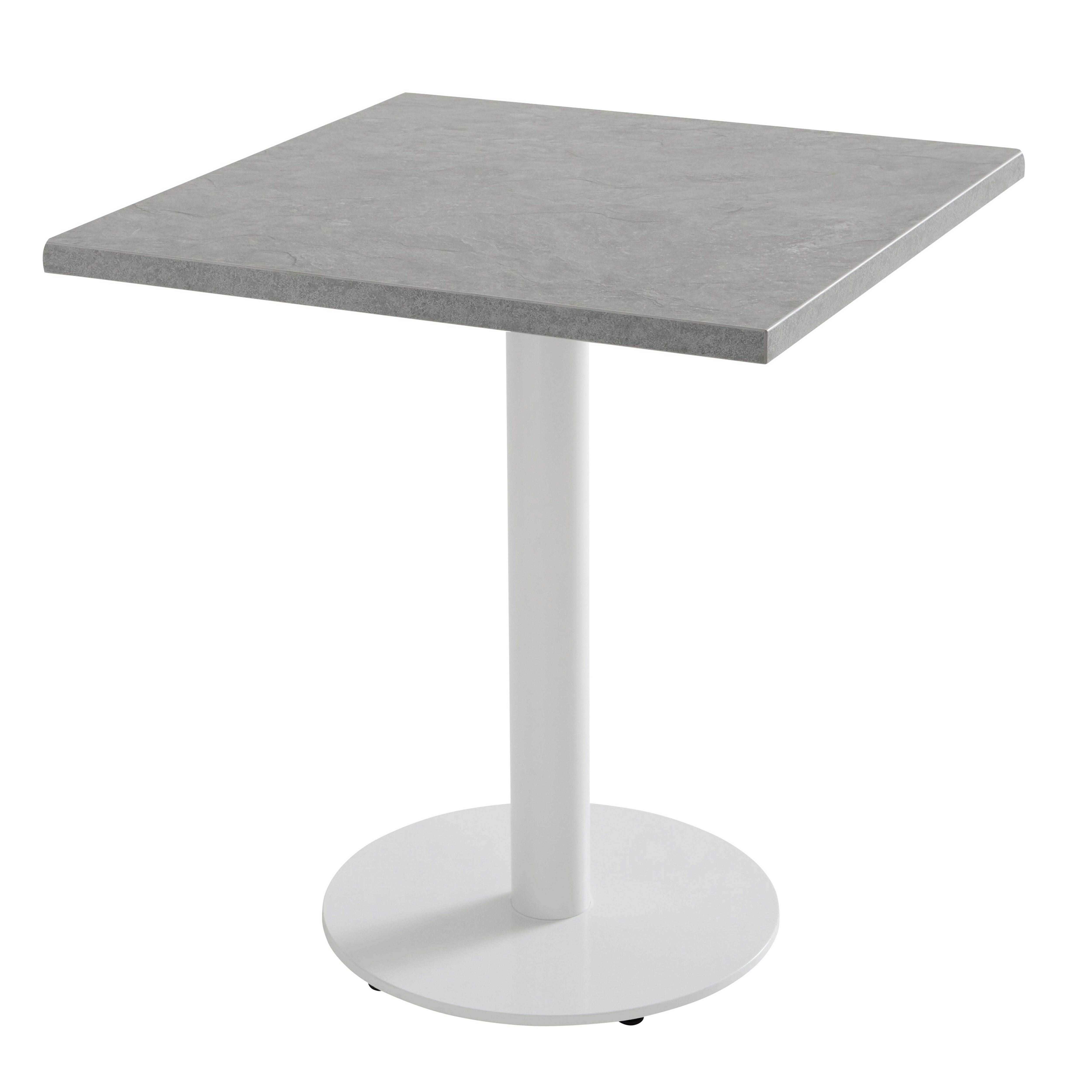Oviala - Plateau de table carré stratifié 70 x 70 cm béton ciré Haussmann - Oviala - Imagen 4