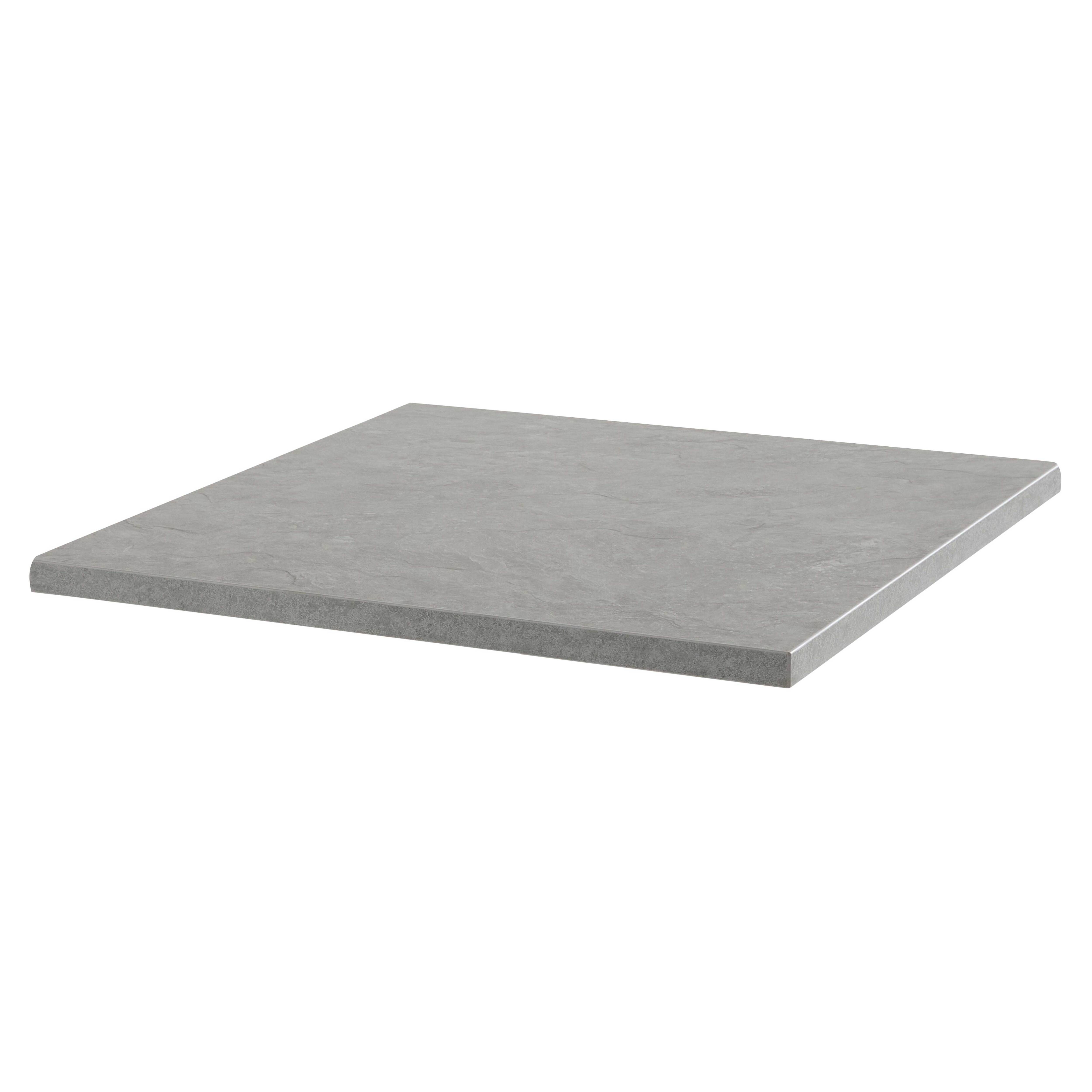 Oviala - Plateau de table carré stratifié 70 x 70 cm béton ciré Haussmann - Oviala - Imagen 1