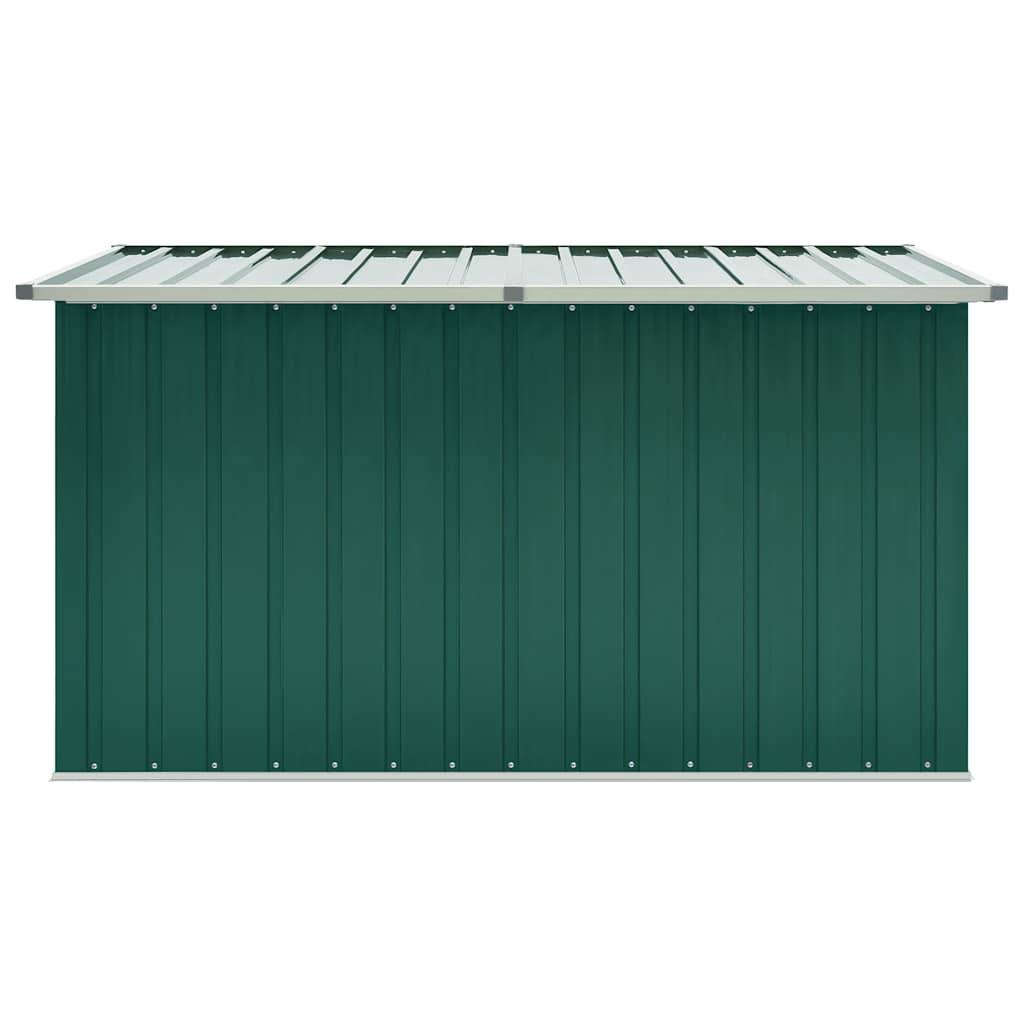 Coffre de rangement de jardin acier galvanisé vert 171 x 99 x 93 cm - PANGIVO - Image 5