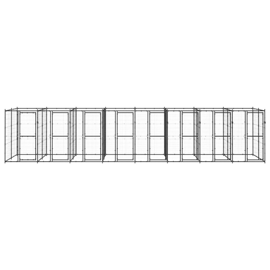 Vidaxl - Chenil extérieur Acier 19,36 m² vidaXL 3082266 - Imagen 2