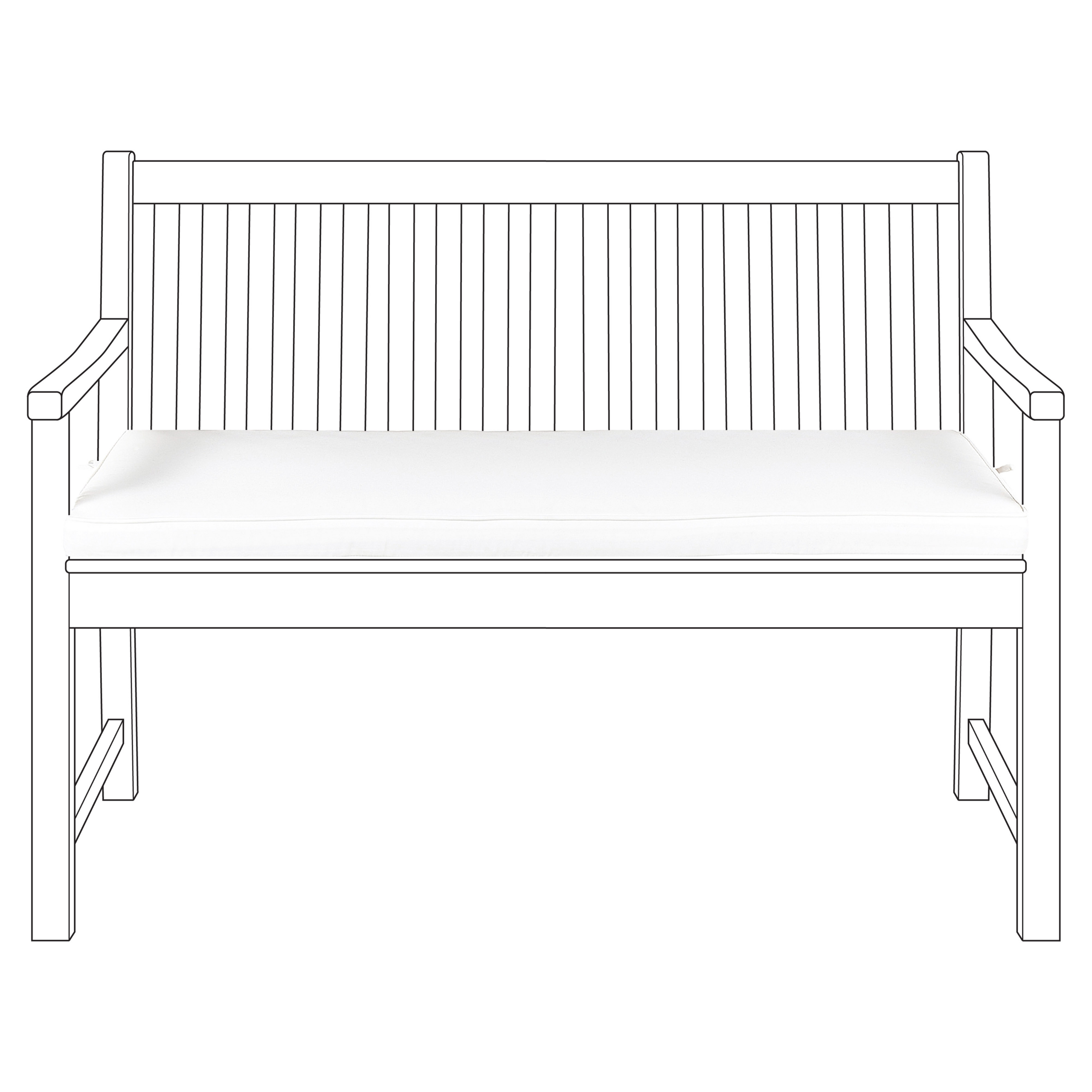 Beliani - Coussin d'assise d'extérieur Polyester Blanc cassé VIVARA - Beliani - Imagen 2