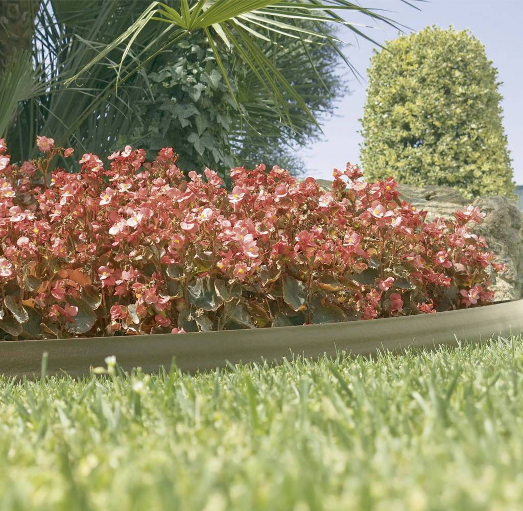 Nortène - Bordure en plastique polyéthylène recyclé BARK - imitation bois - 0,09 x 10m - Brun Nortene - Imagen 2