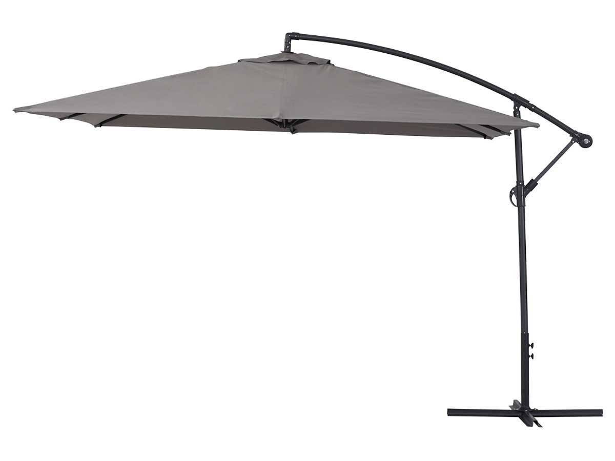 Habitat Et Jardin - Parasol Jardin Déporté Alu "ilios 3" - Carré - 3 X3 M - Gris -habitat Et Jardin - Image 1