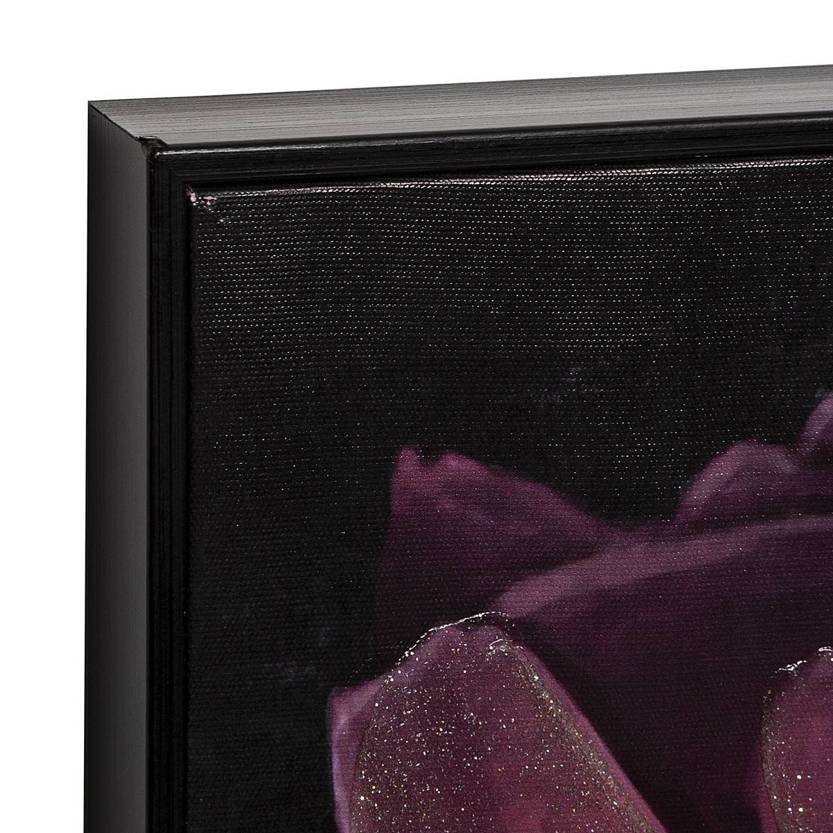 Atmosphera - Toile peinte "Fleur" 58x58cm - Atmosphera Créateur d'intérieur - Imagen 2