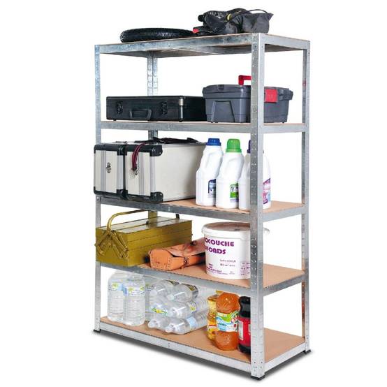 Etagère modulable en métal pour charges lourdes 40 cm Gris - Image 8